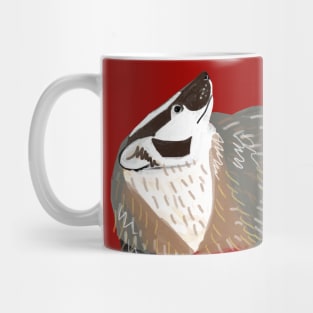 Western American Badger Mug